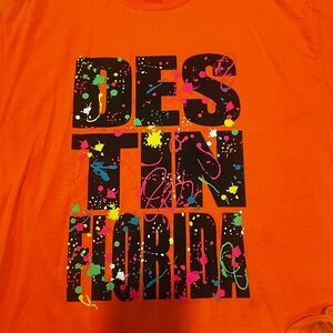 Gildan Kids Orange Graphic T-Shirt